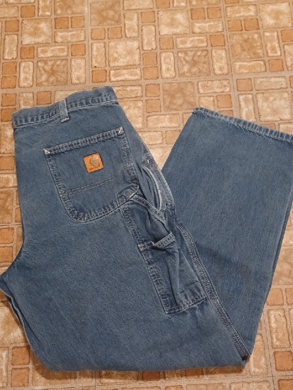 Carhartt Men’s Blue Denim Carpenter Jeans 36x32